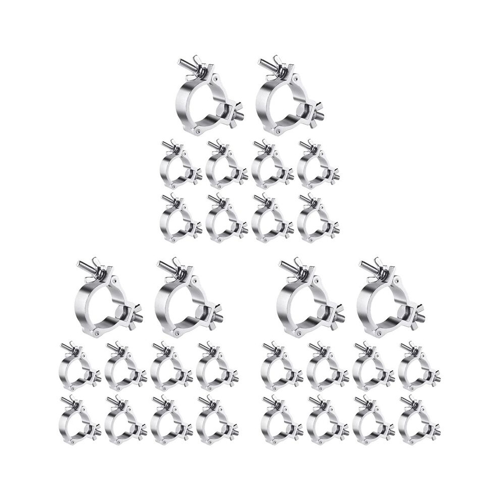 30Pcs 2 Inch Truss O Clamps,Aluminum Stage Clamps For Truss,220Lb Led Par Clamps For 48-51Mm Od Tube / Pipe Light 6034116833393