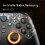 D05 Wireless Controller Charging Dock Gamepad for /Phone/Steam/TV/PC with Hall Effect Joystick Trigger Black 5