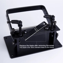 Leather Skiver Machine, Manual Skiving for Leathercraft with G-Clip 10 X Blade, DIY Leather Thinning Tool