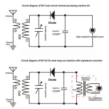 Ore Radio Dual Loop Miner DIY Assembly Kit No High Resistance Headphones