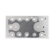 Piastra di Ricambio per Levigatrice Orbitale Elettrica con Gancio e , Disco Abrasivo di Supporto per Lucidatura, 225x115 mm