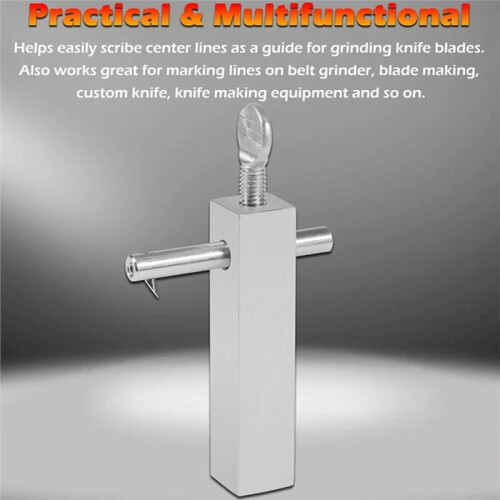 Knife Maker'S Center Scribe with Adjustable Carbide Tip for Marking Center Lines  Belt Grinder, Blade Making 1