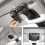 2 Pcs Car Accessories: 1 Pcs Front Reading Light Panel Cover & 1 Set Car Chrome Center Console Gear Shift Frame Cover 3