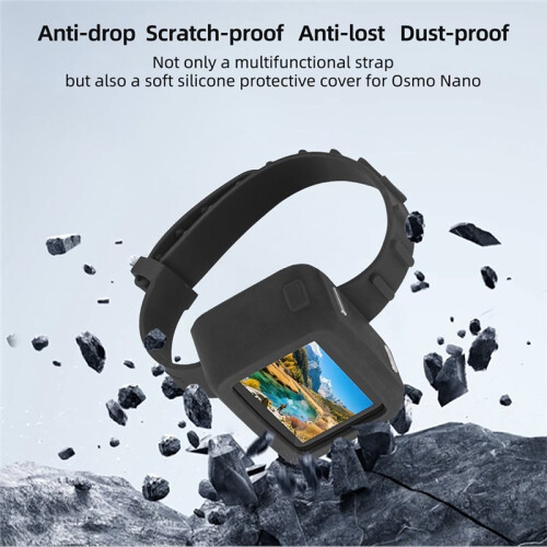Silicone Strap Protective Case for  Osmo  Vision Dock Wrist Mount Extended Action Camera Wrist Strap Accessory