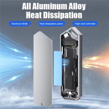 M.2 NVMe SSD Enclosure Adapter USB 3.2 Gen2 10Gbps USB-C Portable External Case Hard Drive Enclosure for PC Laptop