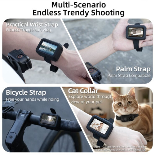 Silicone Strap Protective Case for  Osmo  Vision Dock Wrist Mount Extended Action Camera Wrist Strap Accessory 2