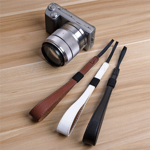 Camera Wrist Strap PU Leather Hand Strap Portable Camera Strap Convenient for Carrying the Camera Black 1