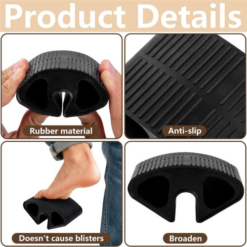 Conjunto de 4 Protetores de Borracha para Degraus de  de Cama de Dormitório, Compatíveis com Corrimãos de 0,77 Polegadas, para Degraus de 2
