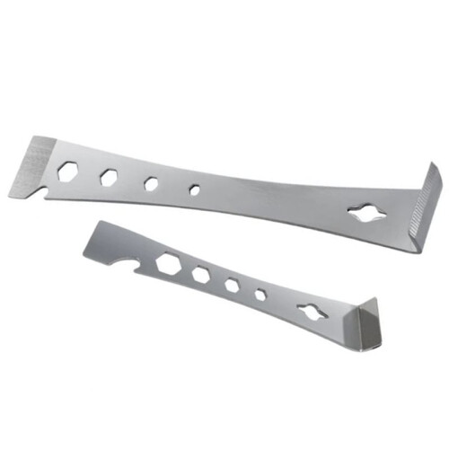 2pcs Stainless Steel Pry Bar Scraper Set Flat Pry Bar   with Multiple Functions 2
