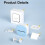 Print Pod Sticker Printer,  Pocket Printer, Inkless Sticker Printer Portable  Thermal Printer with Print Paper 3