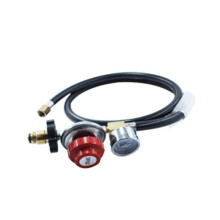 Regolatore di Gas Ad Alta Pressione da 4 Piedi, Manometro da 30 PSI, Connettore per Riscaldatori di Serbatoi di Gas, Indicatore di Flusso di Gas con