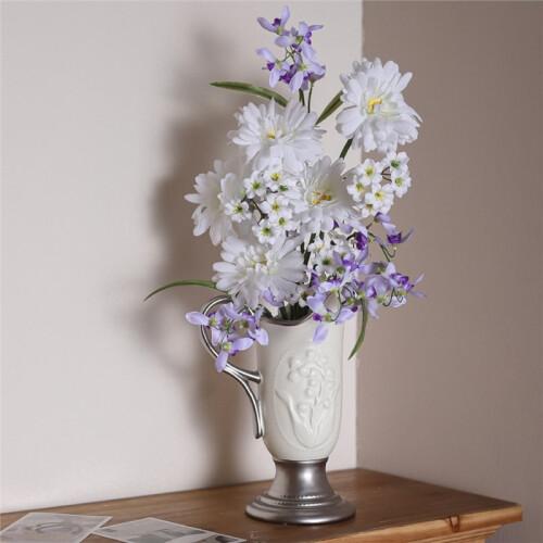 EINSOG American Style Ceramic Vase for Elegant Home Decor, Hydroponic Retro Container 2