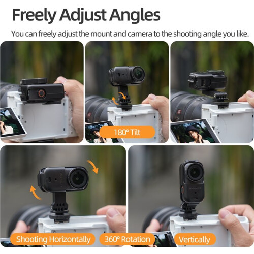 for  OSMO  Cold Shoe Adapter 360 Rotate Adjustable Mount for Horizontal Vertical Shots Protective Accessories 1