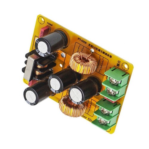 2A  LC Tiefpass-Netzfilter EMI EMC 12V 24V Auto-Audio Hochfrequenz-Rauschfilter Netzteil-Welligkeit 2