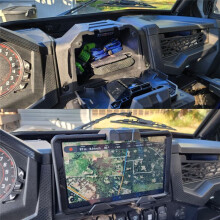 Tablet Holder for RZR XP 1000/Turbo/RZR Trail, Sporty Electronic Device Mount with Storage Box Phone Mount Tablet Holder