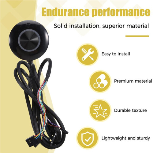 Computer Desktop  Button with Dual USB Audio Desktop Host External Boot Button Adhesive 1
