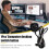 Computer Desktop  Button with Dual USB Audio Desktop Host External Boot Button Adhesive 3