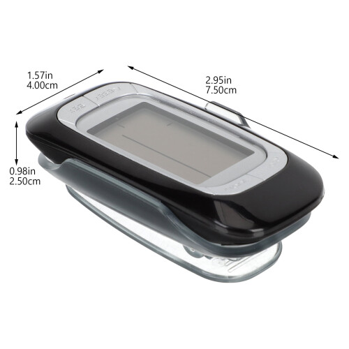Steps Counter Pedometer Black ABS 1 Piece 1