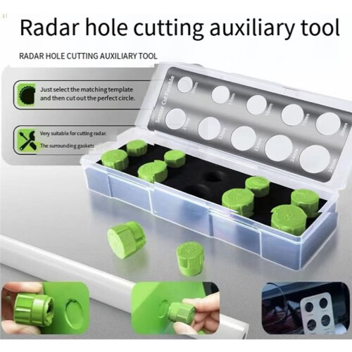 Circle Cutting Template Set for Car Parking Sensor Reverse Sensor Sticker Wrapping Film Safe Cut Out Dies Tools 1