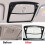 Car Steering Wheel Panel Button Cover Trim with Car Front Reading  Light Lamp Frame Cover Trim Sticker 9