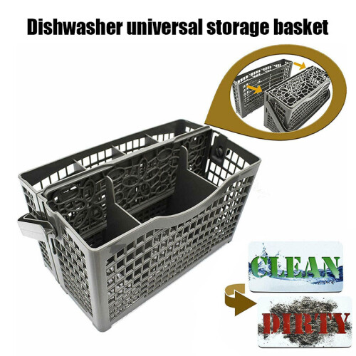 Large Dishwasher Basket - 7 Compartments, Universal Fit