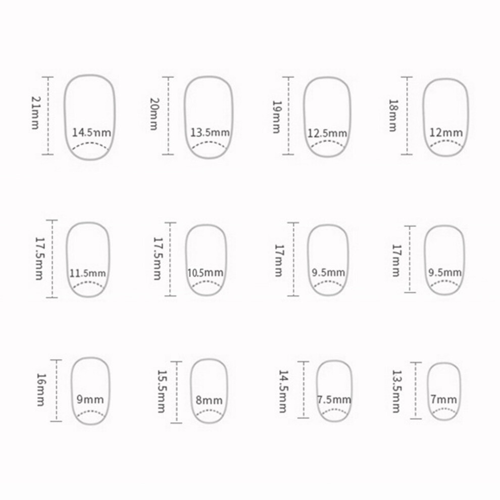 Zhouq-Outdoors Blue Cat Eye Short Fake Nails For Women