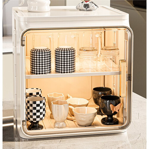 Cup Holder, Kitchen Countertop Water Cup and Tea Cup Dustproof Storage Rack 1
