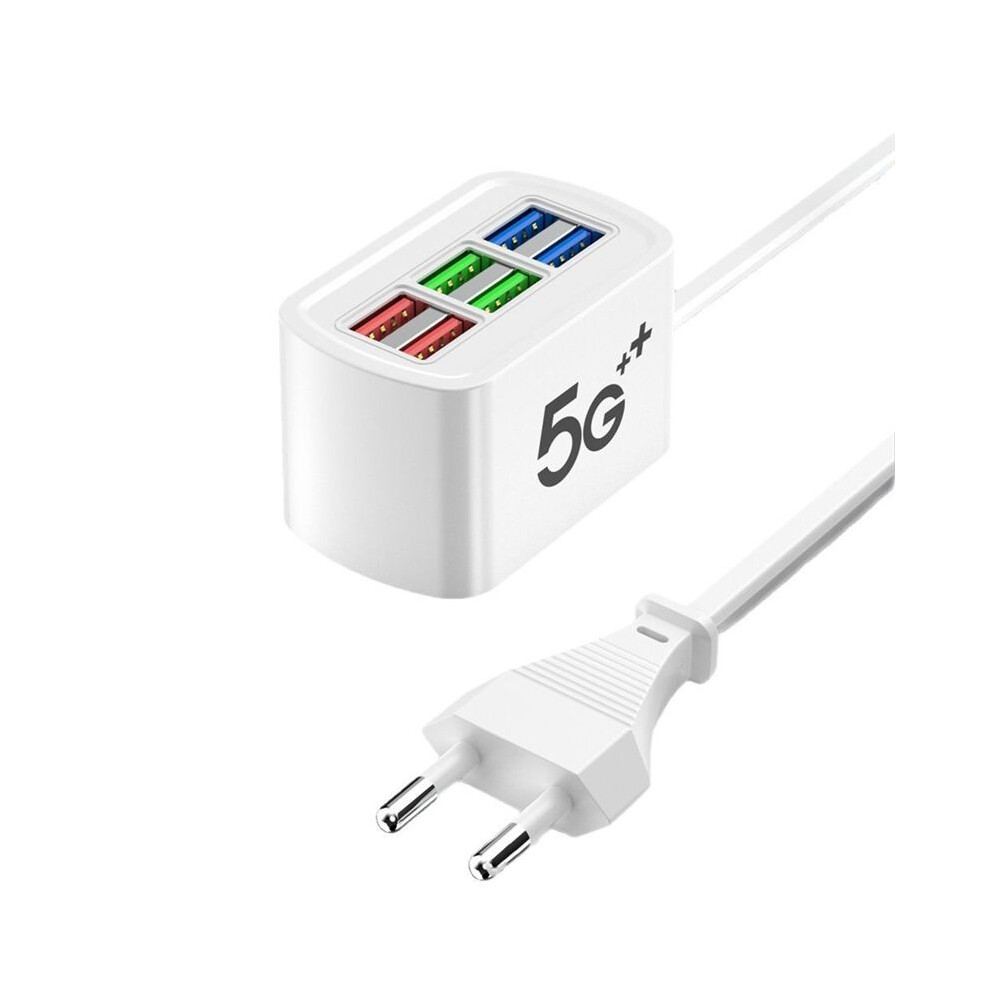 Usb Power Strip Phone Charger Adapter Multiport Socket Wall Charger For Socket Hub Splitter Eu-Plug 4712689860092