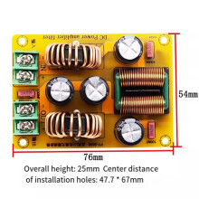4A LC Lågpassfilter EMI EMC 12V 24V Bilstereo Högfrekvent Brusfilter Strömförsörjning Rippel
