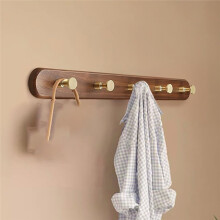 Walnut Wood Coat Rack - Modern Style Wall Hanger for Home Decor