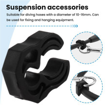 Fibbia per Clip A Sgancio Rapido per Tubo da Immersione, Clip Porta Tubo, Gancio Fisso per Tubo del Secondo Stadio, Manometro, Clip per Tubo