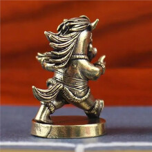 Antique War Horse Desk Brass War Horse Desk Decoration Chinese Year 2026  Mascot Figurines Living Room Decoration
