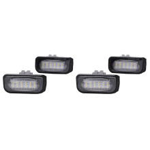 4x No Error License Plate Light Base for - W203 4D Sedan Auto Number Lamp No Flash