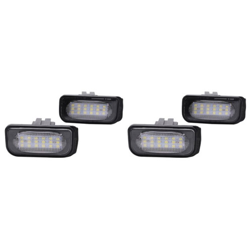 4x No Error License Plate Light Base for - W203 4D Sedan Auto Number Lamp No  Flash