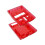 Bitfunx SNES Replacement Shell Transparent Case for  SNES SFC US Version Retro Gaming Consoles Translucent Red 6