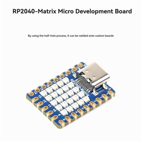 2Pcs RP2350-Matrix  Development Board with 5X5 RGB LED Matrix  Board RP2040 Dual-Core Processor 1