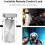 Remote Control Electronic Intelligent Door Lock, Electronic Anti-Theft  Hidden Door Lock,with 5 Remote Control 4
