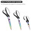 3Pcs - Tailor Scissors,Stainless Blades Shears Rubber Soft Grip Handle, Multi-Purpose Fabric Scissors 3