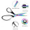 3Pcs - Tailor Scissors,Stainless Blades Shears Rubber Soft Grip Handle, Multi-Purpose Fabric Scissors 4