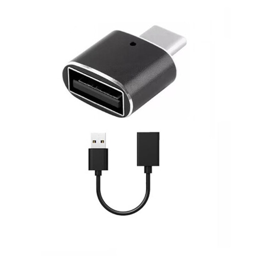 Horizontal Plug Wireless CarPlay Box Android 2-in-1 Adapter for Car Connectivity, with Extension Cable + Adapter 2