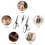 3Pcs - Tailor Scissors,Stainless Blades Shears Rubber Soft Grip Handle, Multi-Purpose Fabric Scissors 6