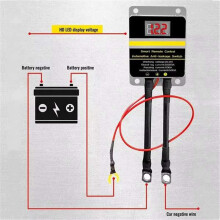 Universal 12V Car Battery Cutoff Wireless Remote Control Disconnect Battery Relay with Led Leakage Protection