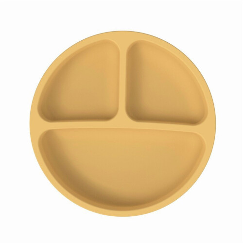 Piatto per biberon in silicone con ventosa e scomparti. 1