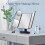 Makeup Mirror Vanity with Lights, 2X 3X 10X Magnification, Lighted Mirror, Touch Control, Portable LED 2