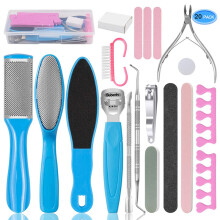 20Pcs Pedicure Kit for Men & Women - Foot Care Set