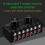 6 Input 1 Output Switcher Audio Source Selector Switcher RCA Audio i Signal Selector  med Volymjustering och Manuell 4