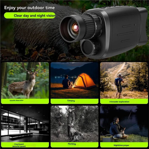 16X Zoom 2000mAh Rechargeable Battery Night Vision Monocular with Wrist Strap Handheld 2