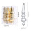 Red Cone-Shaped Christmas Ornaments 6.6in 6 pcs 2