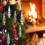 Red Cone-Shaped Christmas Ornaments 6.6in 6 pcs 4