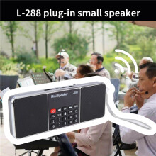 Multifunction Digital Fm Radio Media Speaker Mp3 Music Player Support Tf Card Usb Drive With Led Screen Display And Timer Function